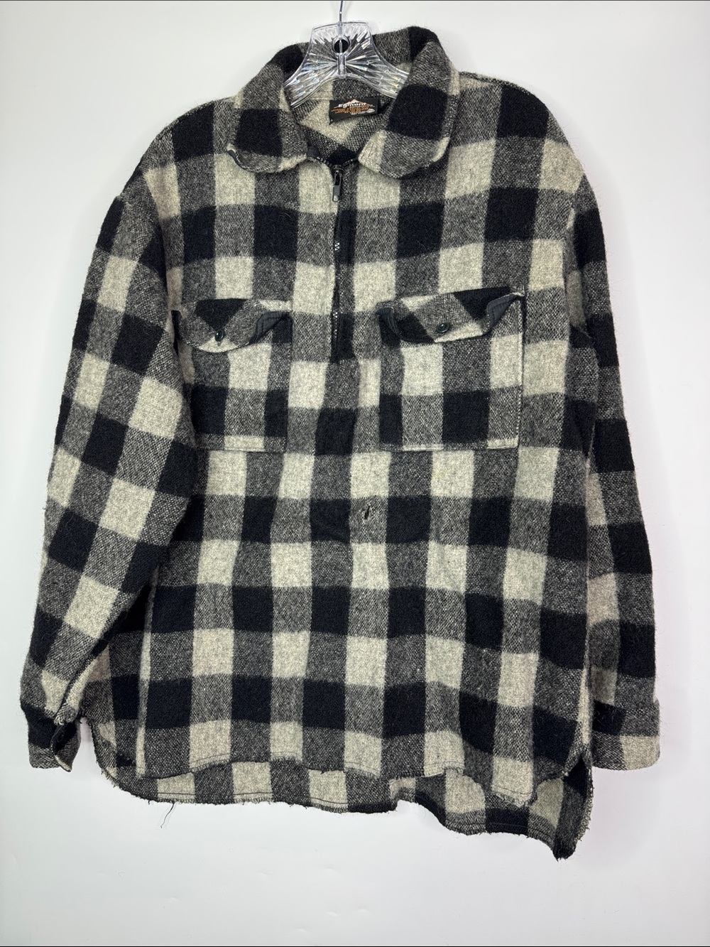 Vintage Egmont Wanganui Mills New Zealand 100% Pure New Wool Shirt Jacket XL